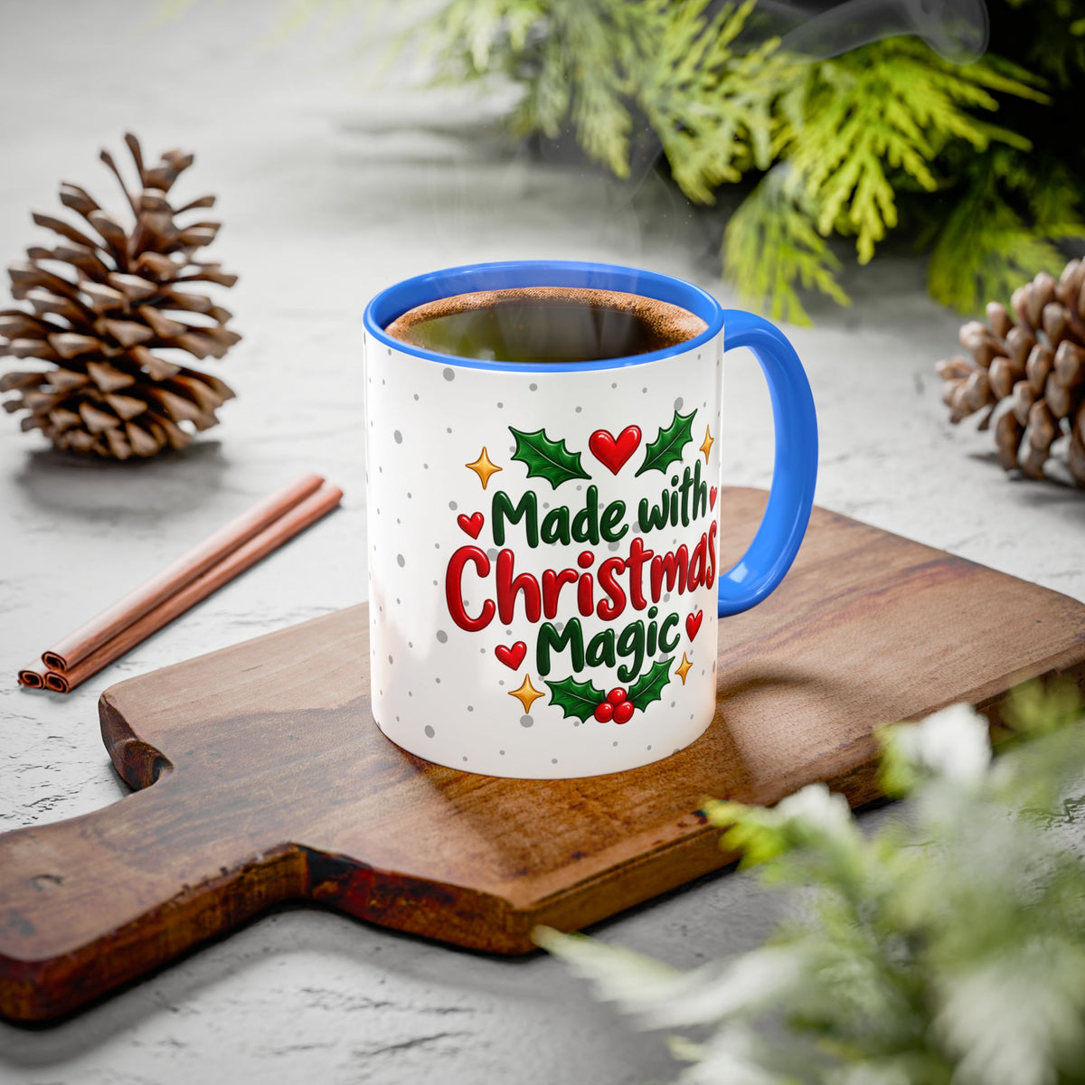 Personalized Gingerbread Christmas Mug – Custom Name Holiday Coffee Cup