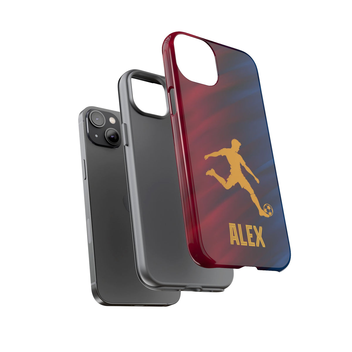 Personalized Football Phone Case - Custom Name Soccer Case - iPhone & Samsung Cover - Soccer Fan Gift
