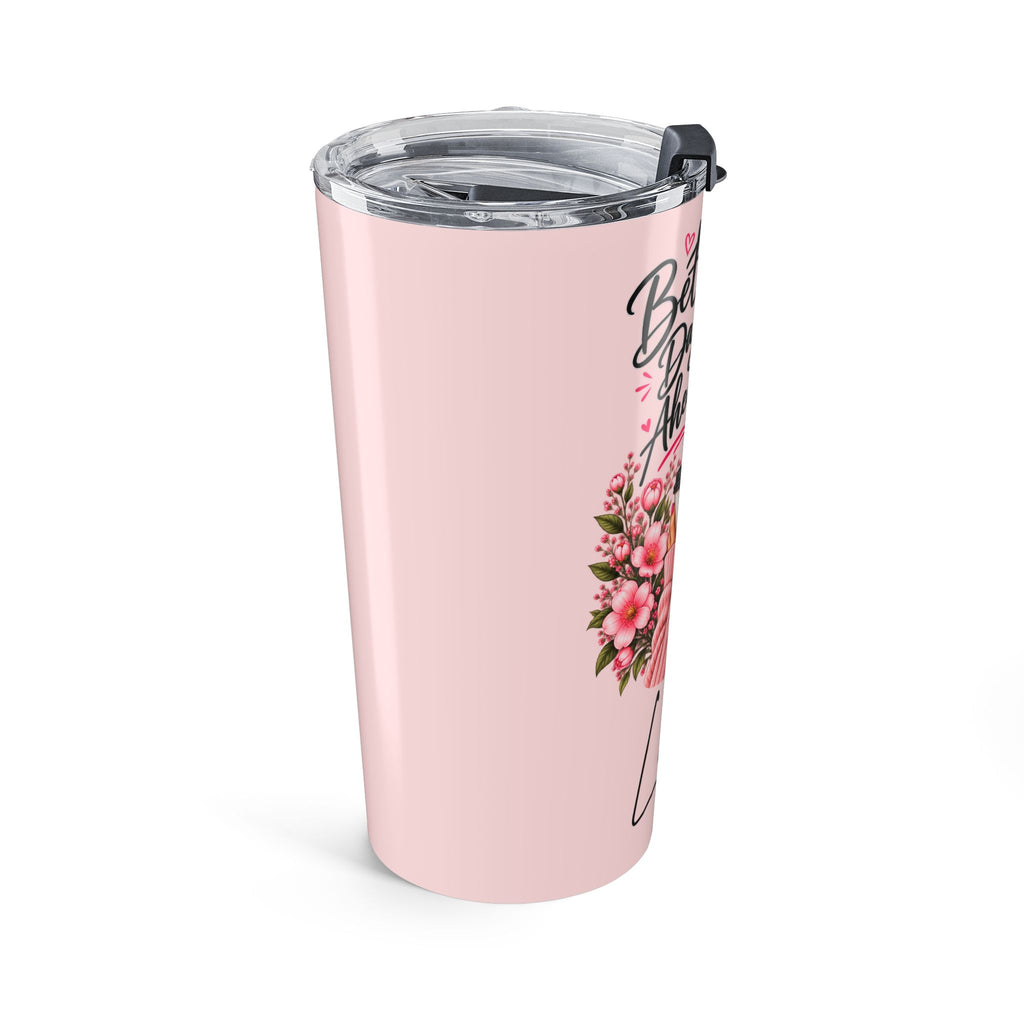 Personalized Pink Tumbler with Name – Better Days Ahead Inspirational Gift