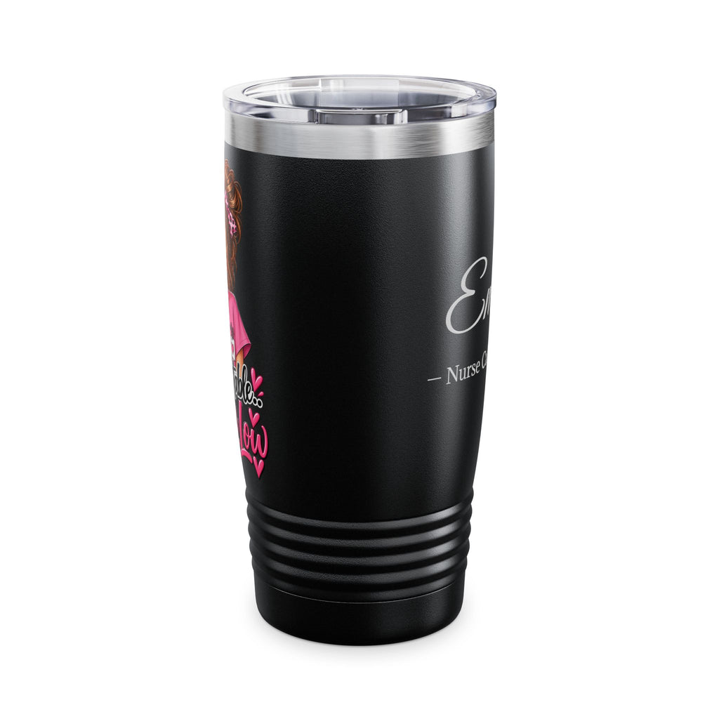 Personalized Nurse Tumbler 20oz — Custom Name Nurse Tumbler – Nurse Caffeinated