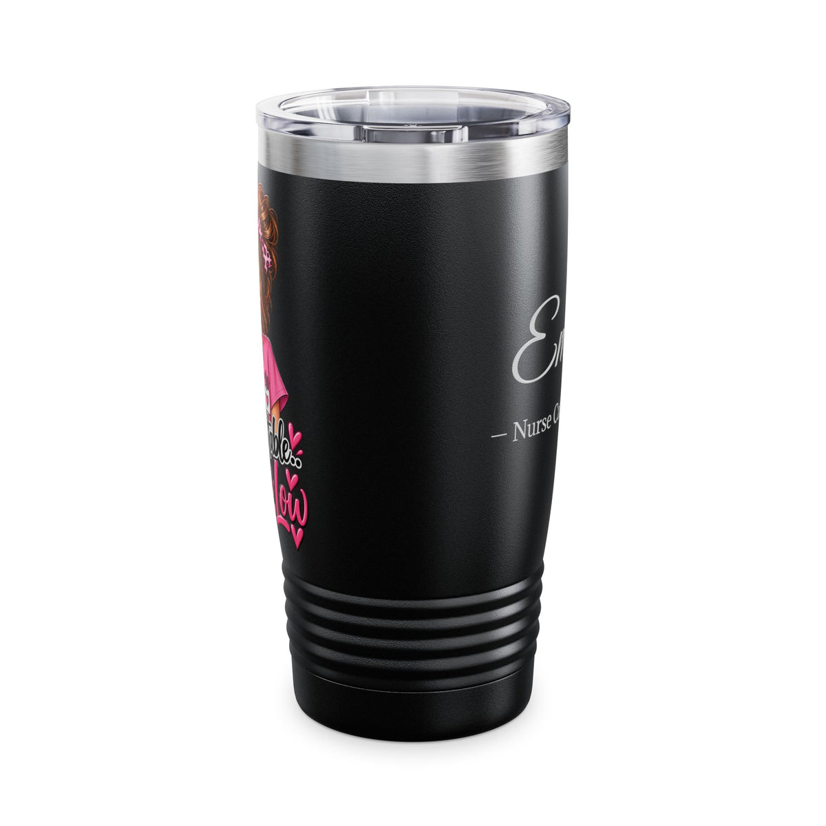 Personalized Nurse Tumbler 20oz — Custom Name Nurse Tumbler – Nurse Caffeinated
