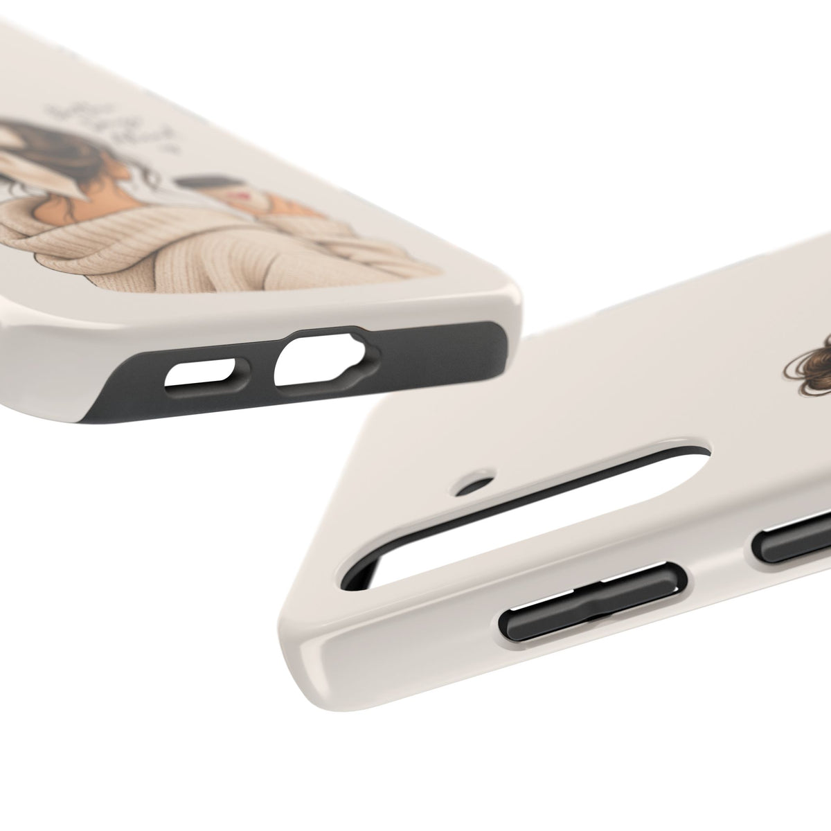 Better Days Ahead Personalized Phone Case – Cozy Feminine Coffee & Bow Design