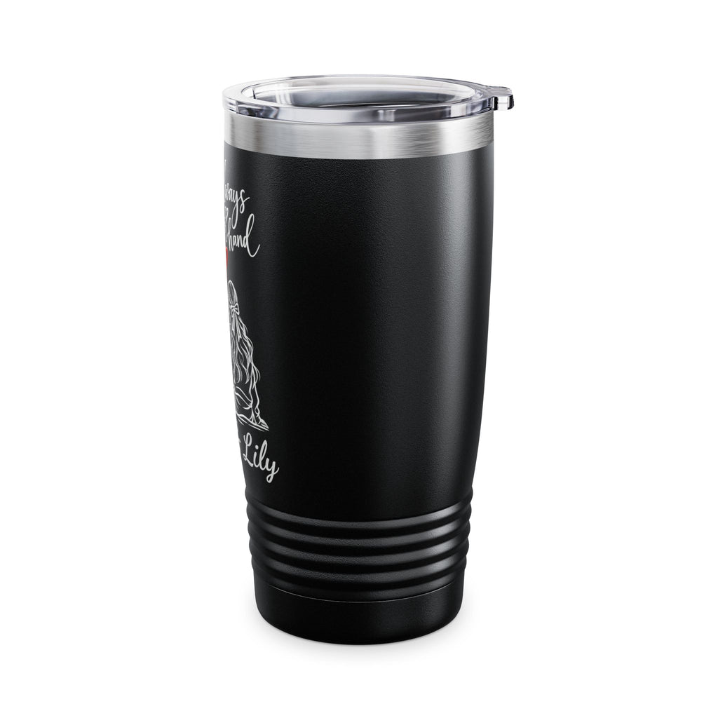 Personalized Couple Tumbler – “Will Always Hold Your Hand” Travel Coffee Cup with Custom Names, Romantic Gift for Couples