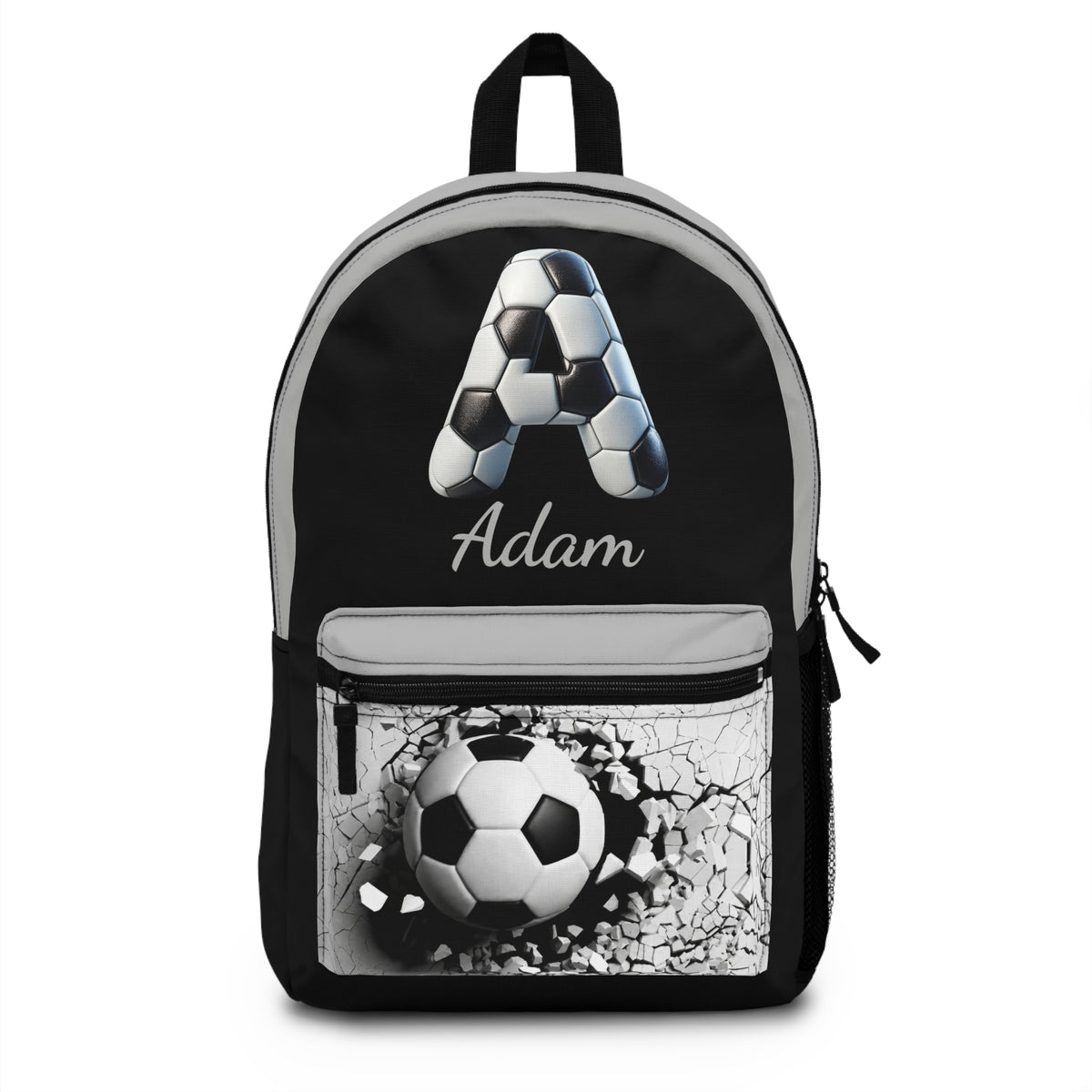 Personalized Soccer Backpack for Boys - Custom Name Football Backpack