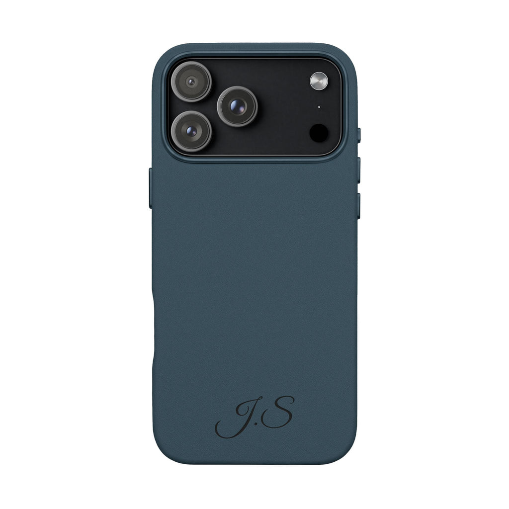 Personalized Leather Phone Case - Engraved PU Leather Phone Case – Personalized Initials (Monogram)