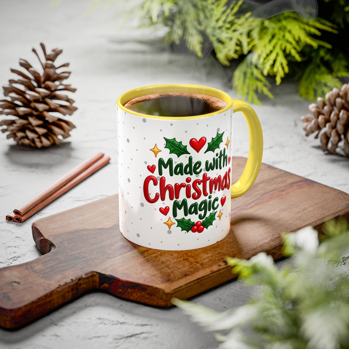 Personalized Gingerbread Christmas Mug – Custom Name Holiday Coffee Cup