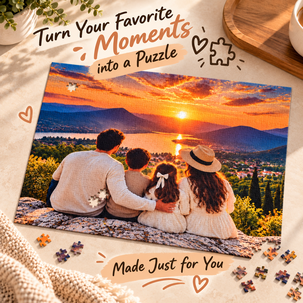 Personalized Photo Puzzle – Custom Picture Jigsaw Puzzle (96–1000 Piece) - Cusotm Jigsaw Puzzle